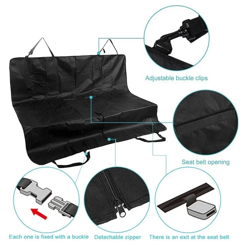 Housse de siège de voiture imperméable pour chien, tapis de coussin de siège arrière pour animaux de