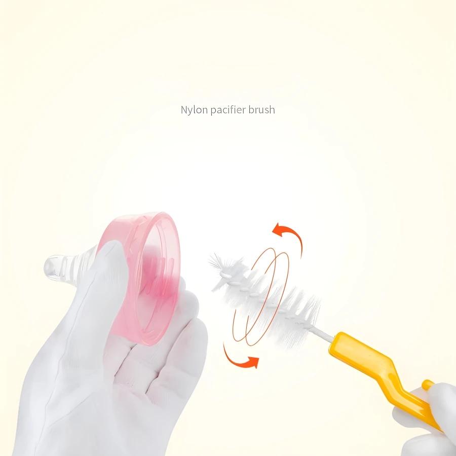 Brosse de nettoyage de petites bouteilles, prix compétitif, brosse de sucette pour bébé, brosse de b