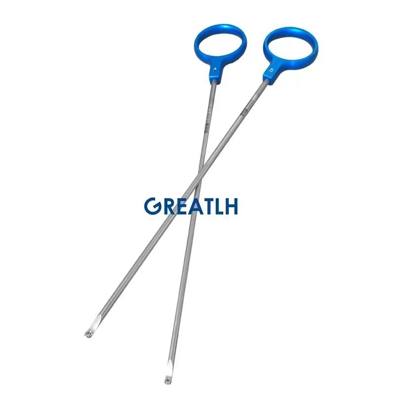 GREATLH orthopédie Instrument chirurgical laparoscopique noeud poussoir poignée en aluminium Instrum
