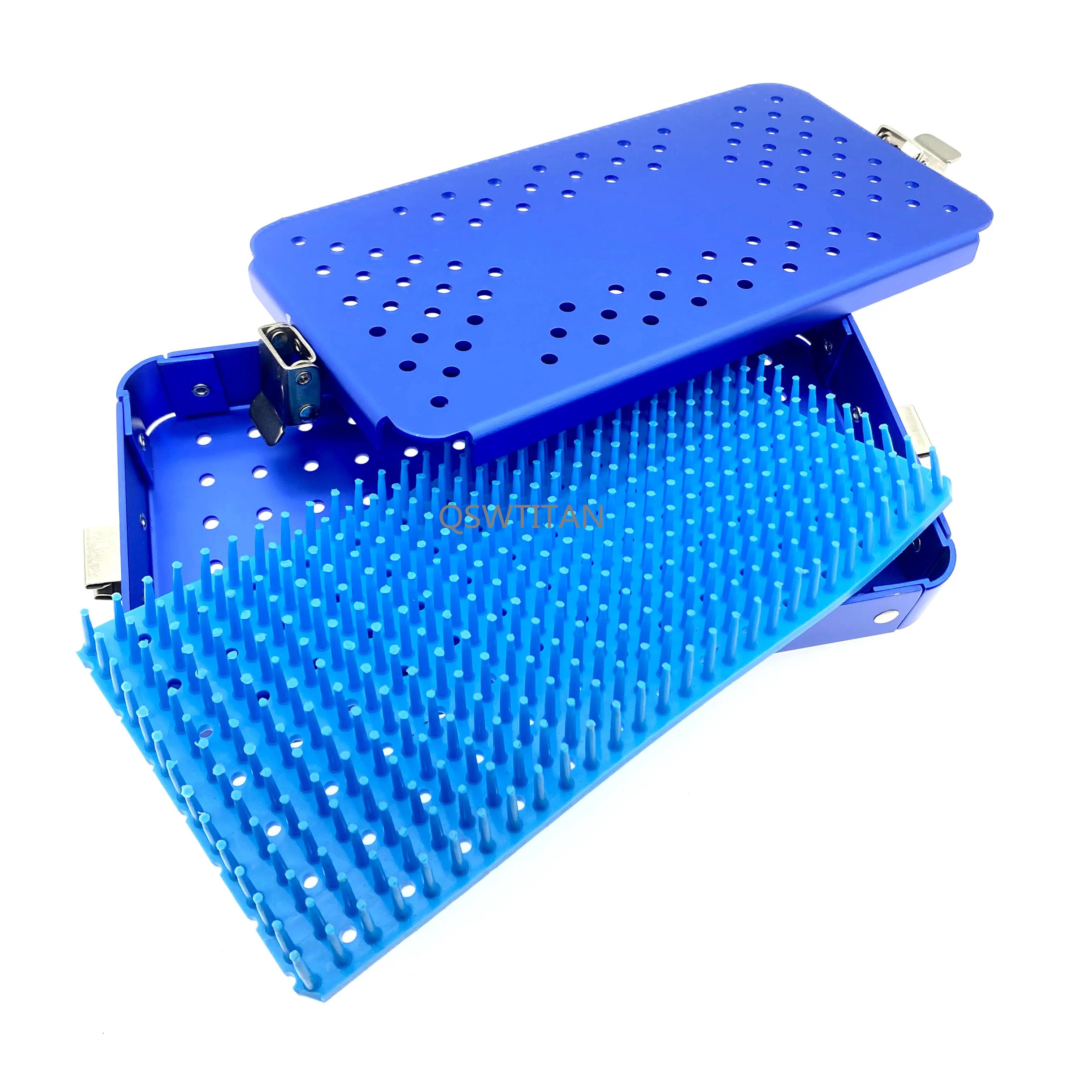 Boîte de Stérilisation avec Coussretours en Silicone, Générateur Oculaire Dentaire en Aluminium