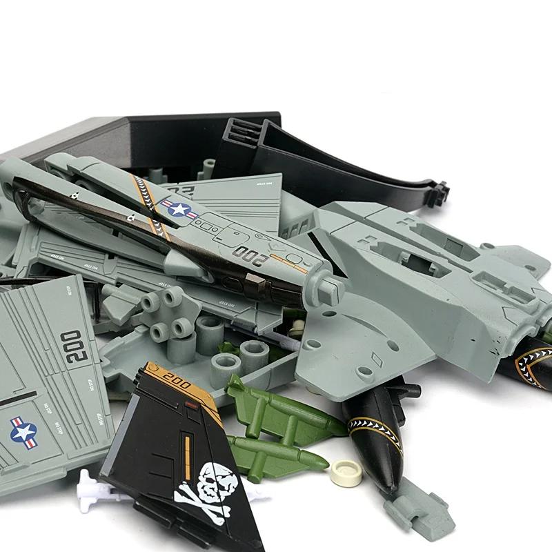 Blocs de construction de la série militaire créative 1:72, modèle d'avion d'attaque Super Hornet US 