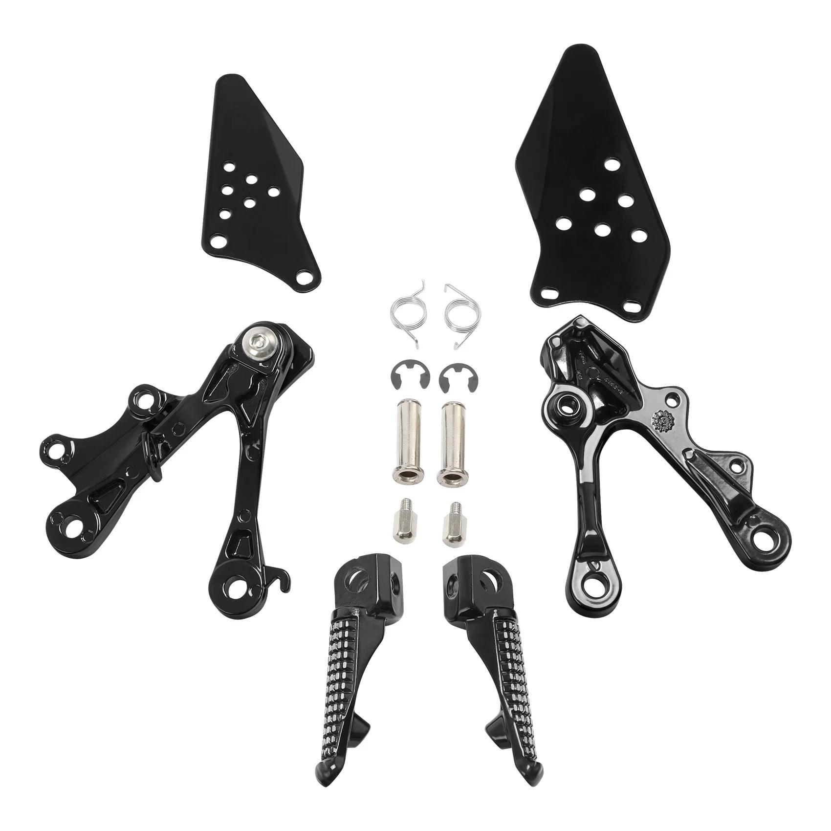 Jeu de supports de repose-pieds avant pour moto KAWASAKI Ninja ZX6R 2009-2018 ZX636 2013 2014 2015 2