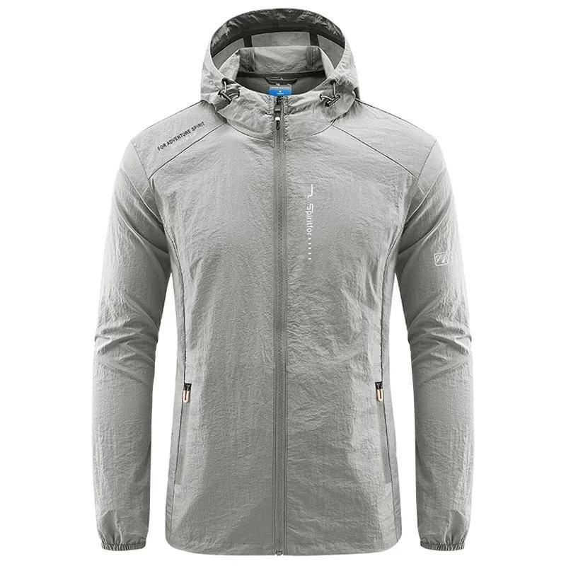 Veste fine de protection solaire pour hommes, séchage rapide, pour l'extérieur, randonnée, pêche, cy