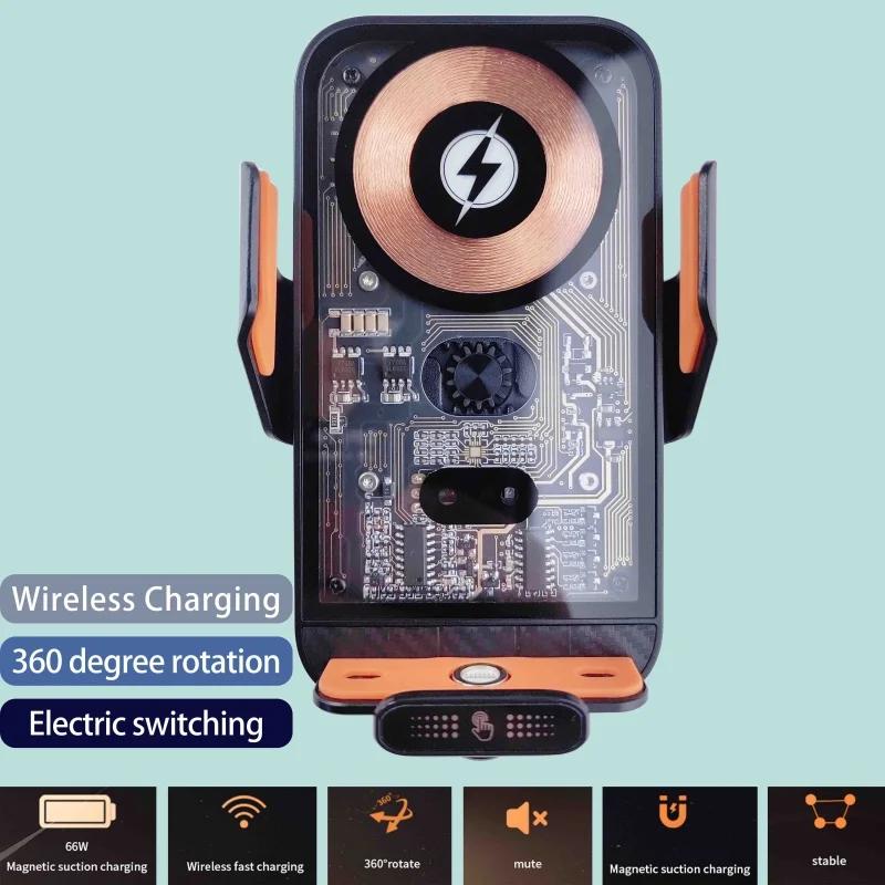 Support de téléphone portable pour voiture, chargeur sans fil 66W, Clip de ventilation Intelligent à