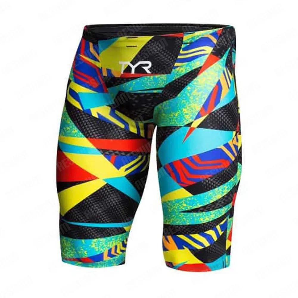 Maillot de bain pour hommes, brouilleur de natation, pratique athlétique, longueur aux genoux, short