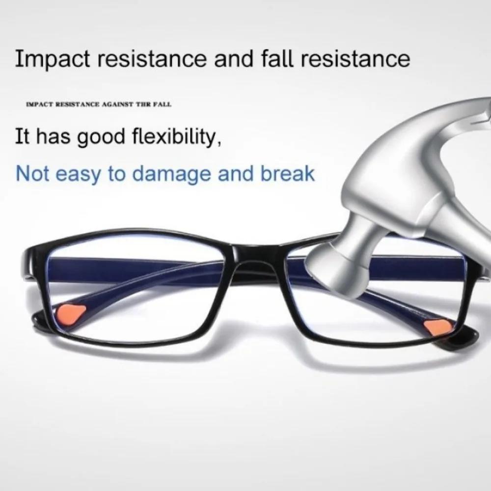 Lunettes de lecture HD anti-lumière bleue pour hommes et femmes, lunettes de lecture portables ultra