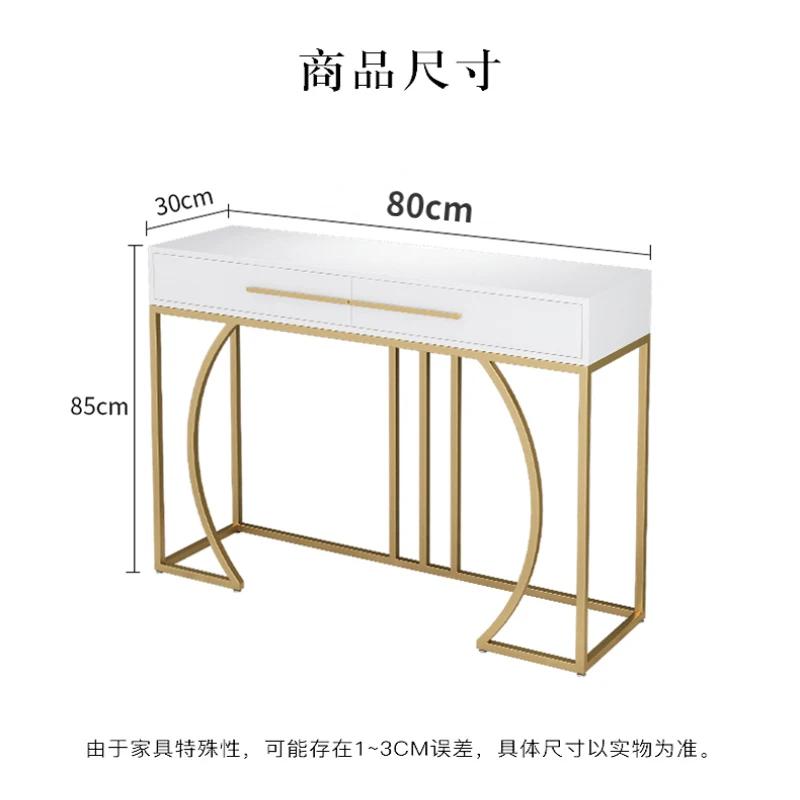 Table console italienne MELEntry en bois, meuble ultra-étroit, table d'entrée moderne et minimaliste