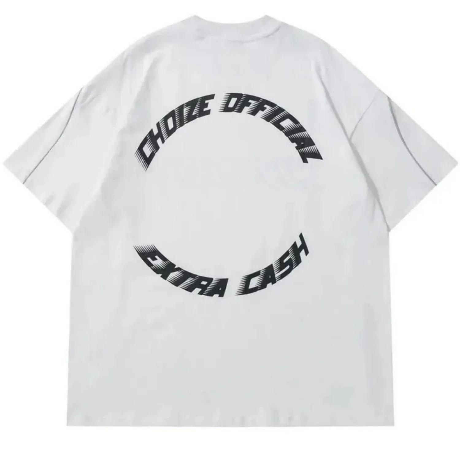 T-shirt col rond pour hommes, respirant et confortable, avec lettres imprimées, haut de photographie