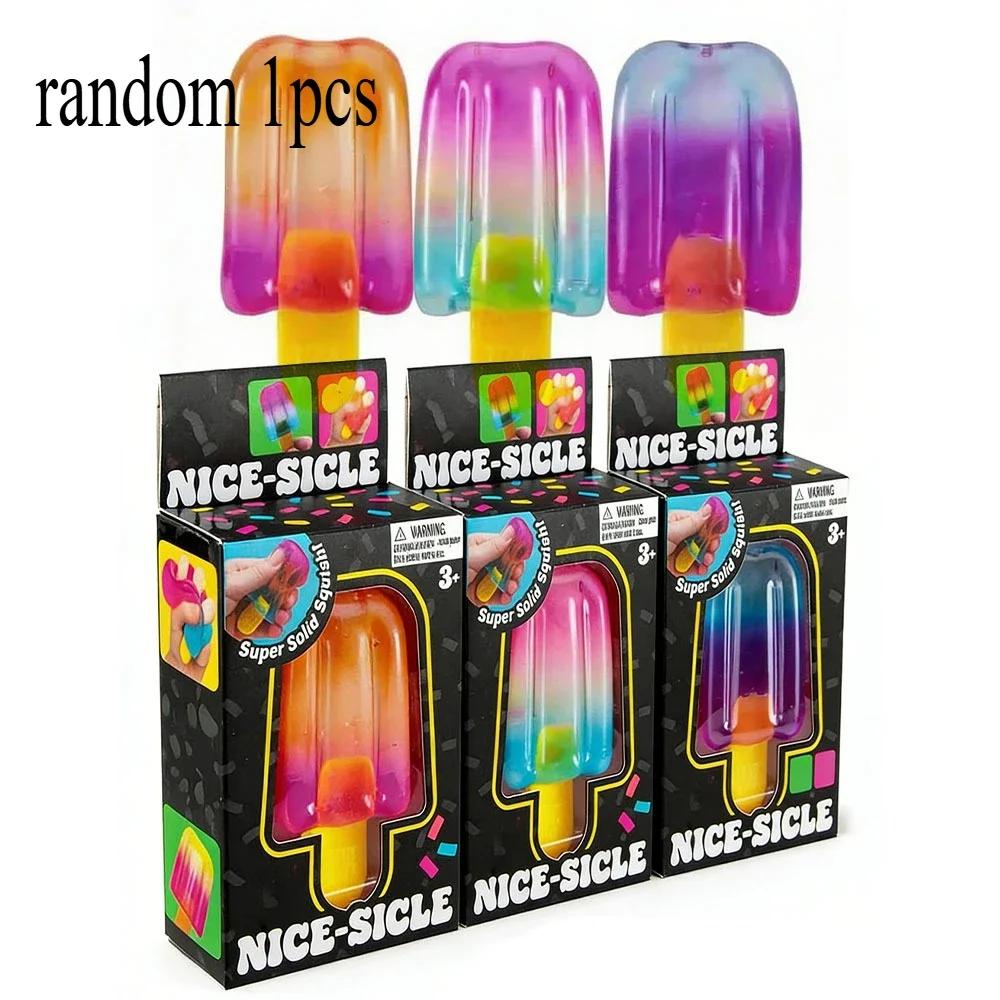 Schylling Needoh Nice Cube Sensory Nice-Sicle, cube sensoriel anti-stress, objet à presser anti-anxi
