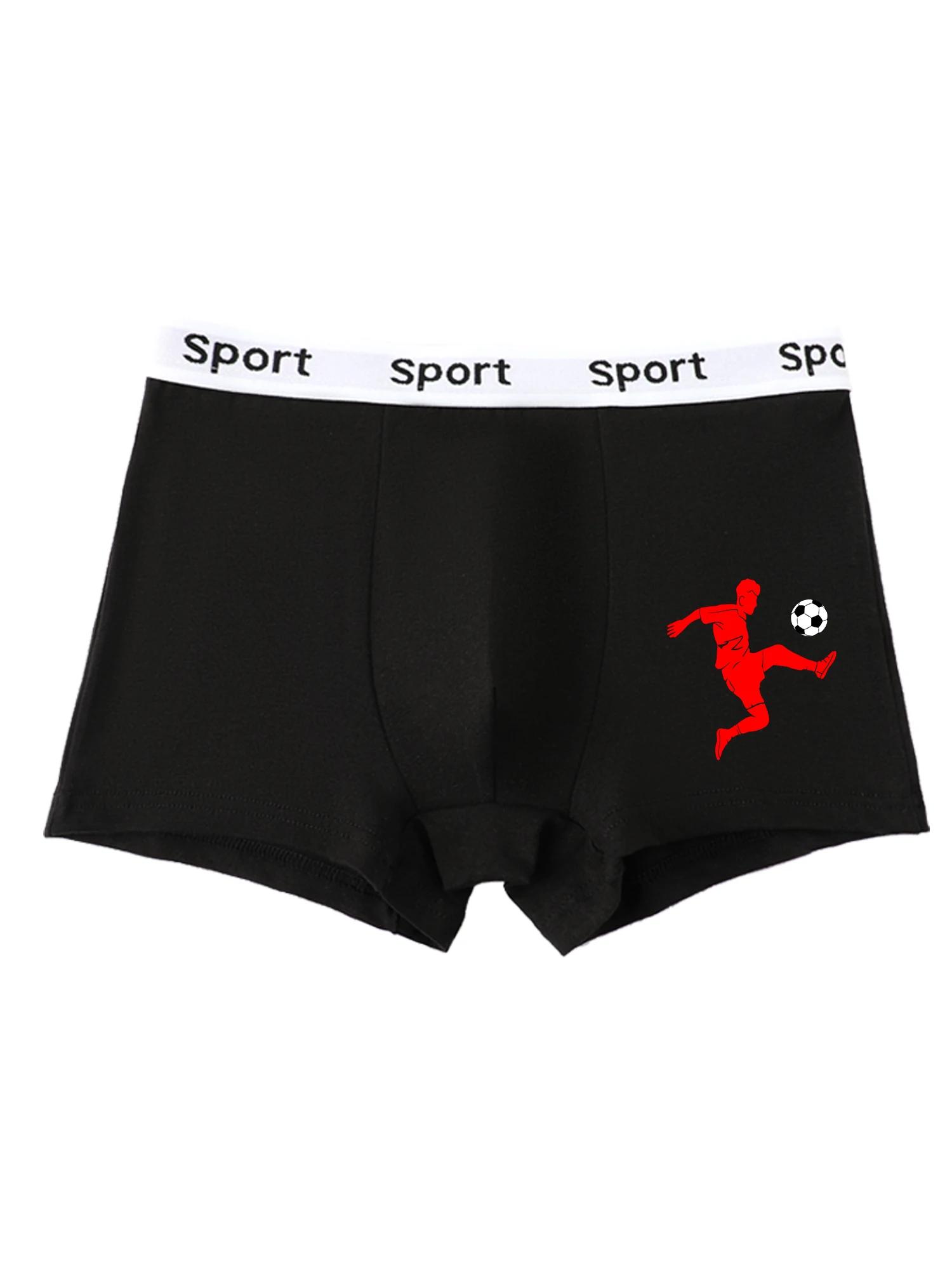 5 pièces mixtes garçons sous-vêtements 8-14 ans doux respirant couleur unie confortable joueur de fo