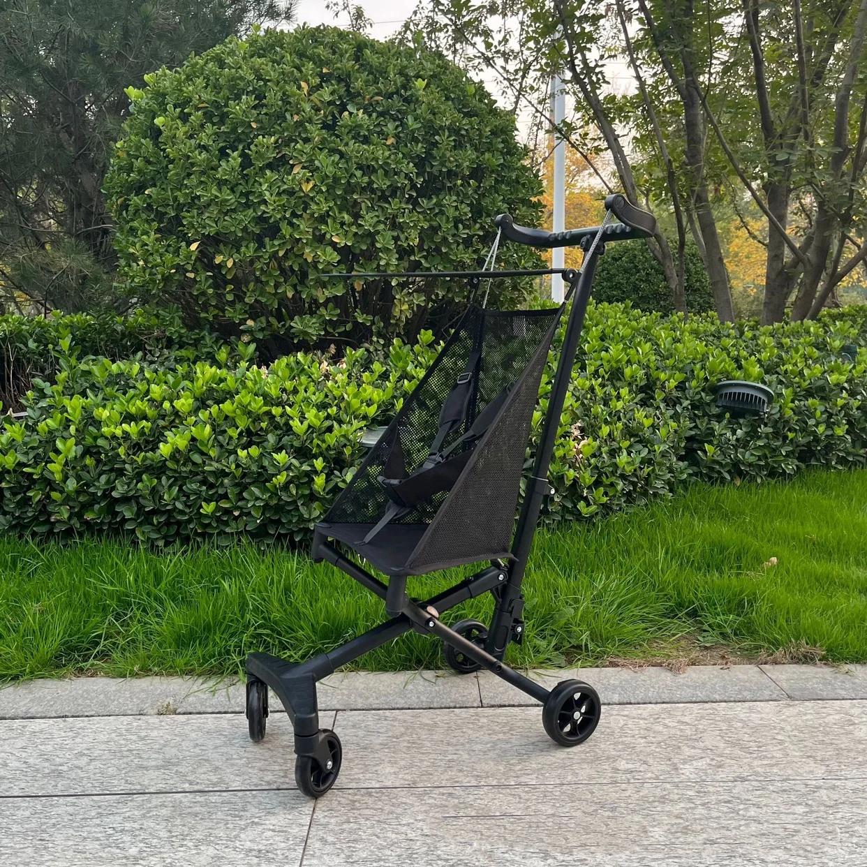 Poussette de voyage légère, poussette pour bébé de haute qualité, confortable, pliable, à quatre rou