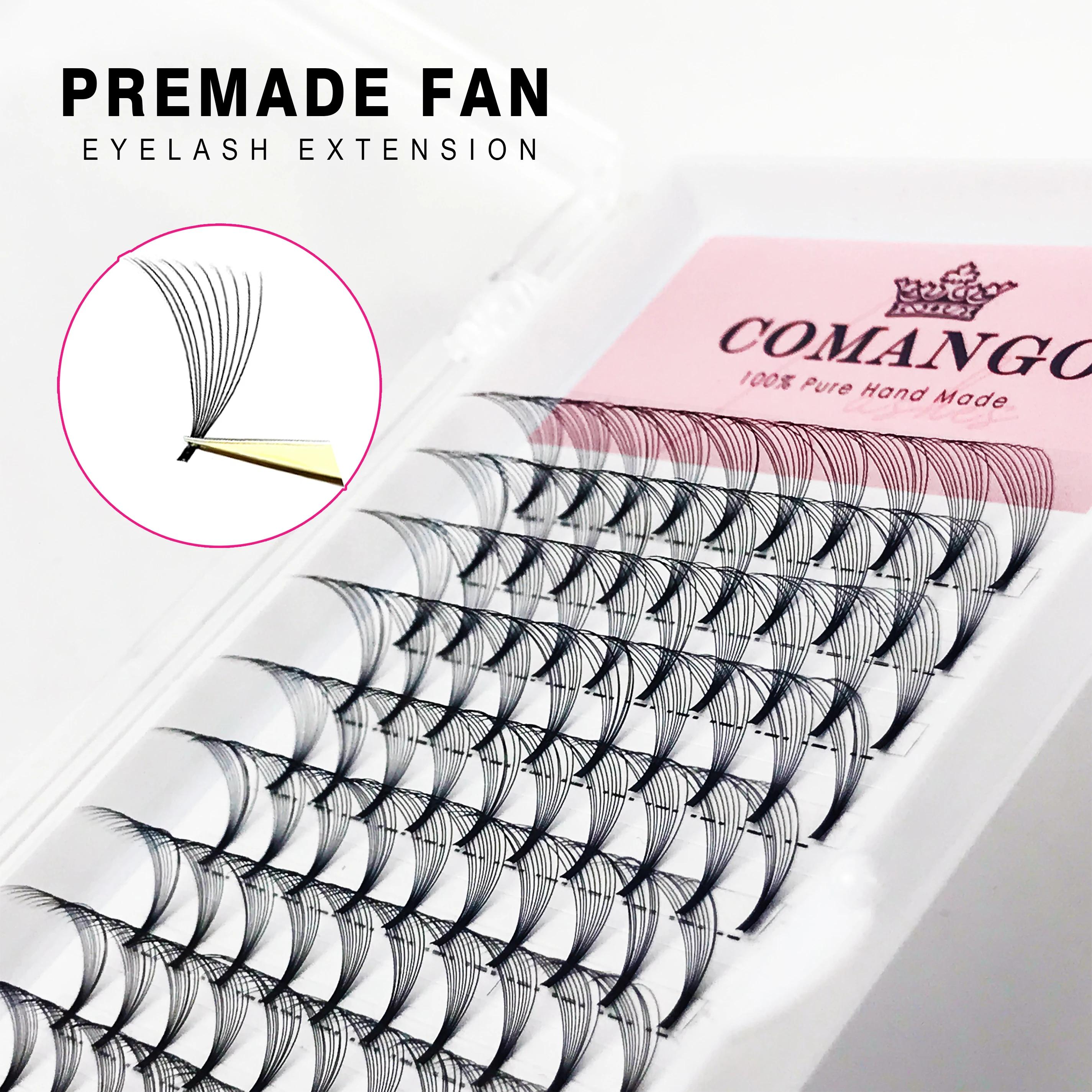 CoMango – ventilateurs préfabriqués à tige courte, plateau de Volume russe, fournitures d'extensions