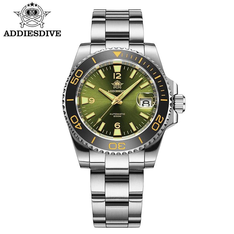 ADDIESDIVE nouvelle montre de plongée cadeau hommes 8215 automatique saphir AR revêtement verre céra