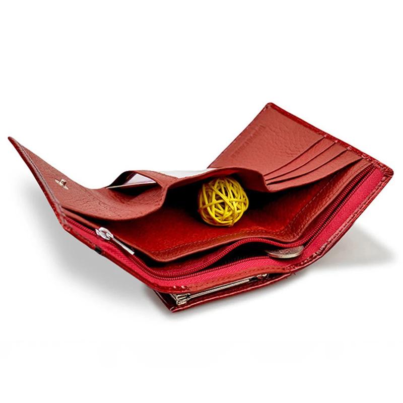 Portefeuilles en cuir véritable pour femmes, portefeuille de luxe de styliste pour dames, sac à main
