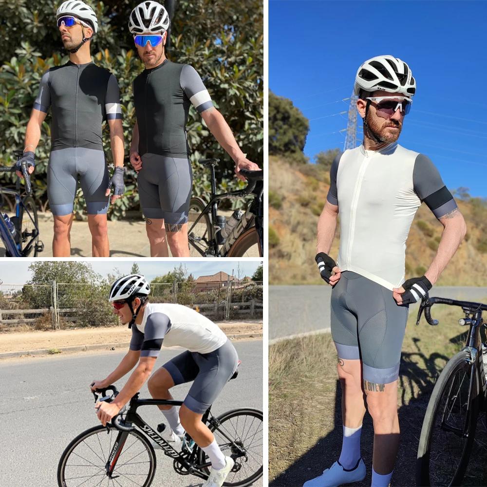 YKYWBIKE cuissard à bretelles de cyclisme hommes vêtements de plein air vélo Ride 6 heures rembourré