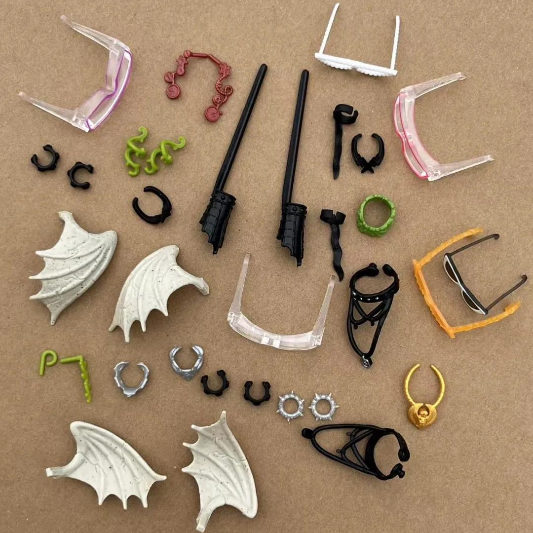 Boucles d'oreilles de poupée monstre, colliers, accessoires de déguisement DIY pour poupées, lunette
