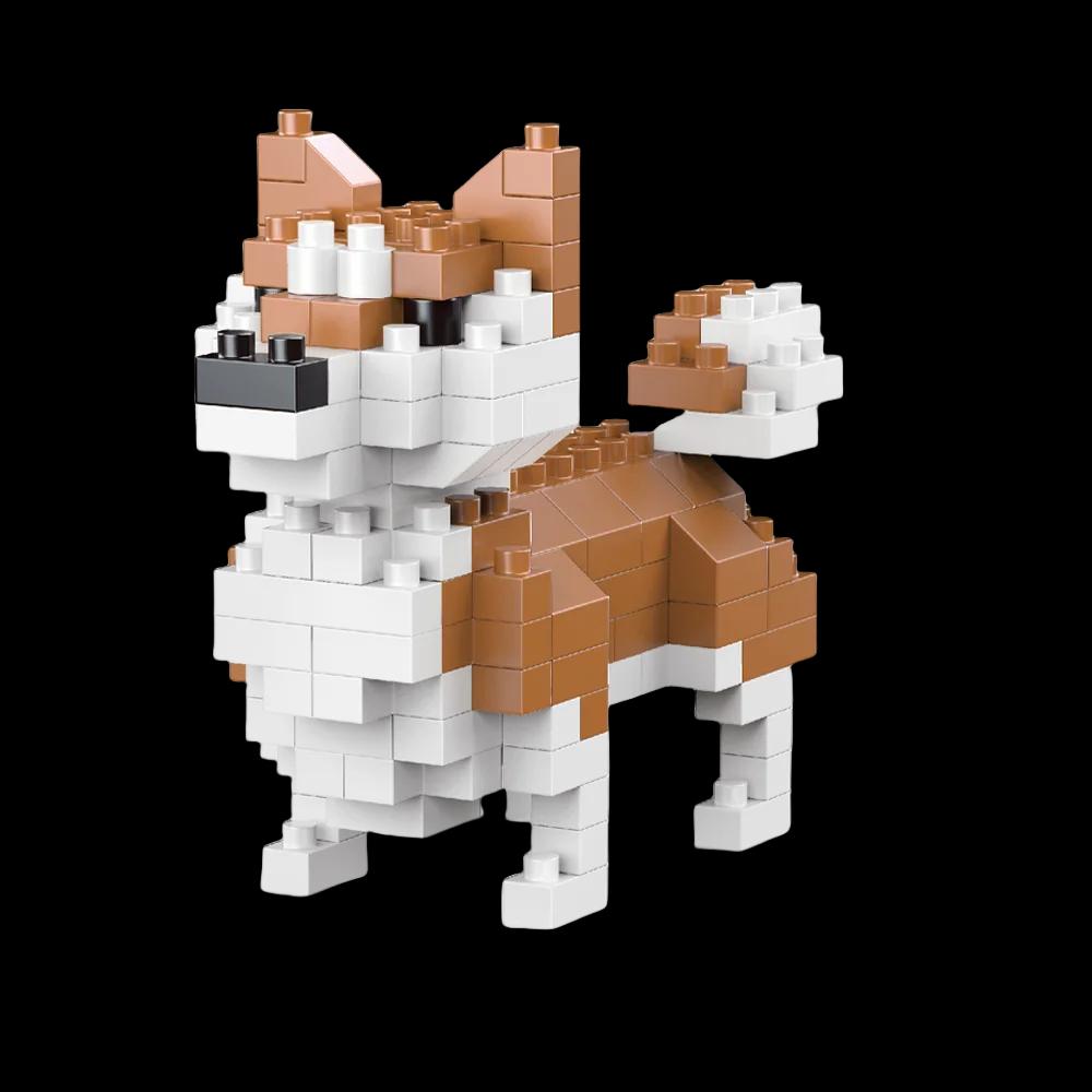 Mini blocs de construction pour chien teckel, jouet pour adultes et enfants: design détaillé et réal