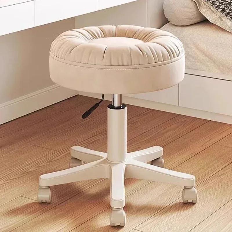 Tabouret de maquillage, chambre d'enfant haut de gamme de luxe légère, tabouret de coiffeuse de nouv