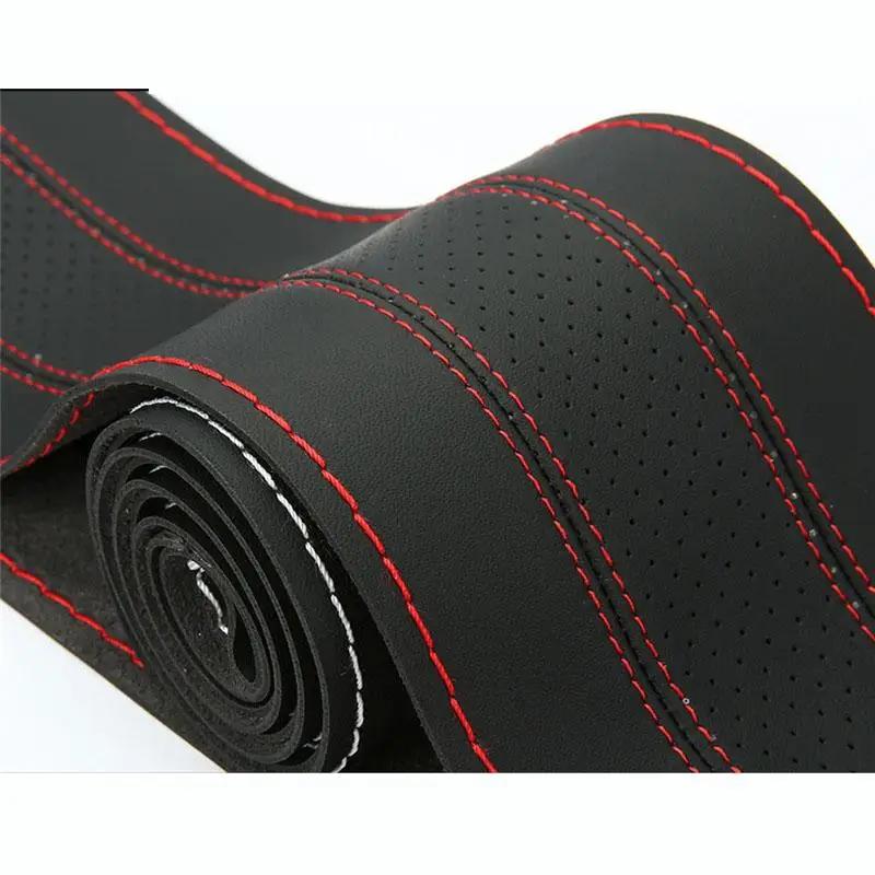 Housse de volant en cuir microfibre, couture à la main, pour sport, bricolage, aiguilles tressées, f