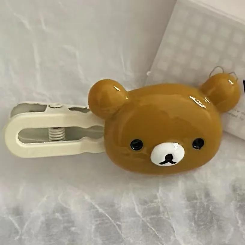 Rilakkuma pinces à cheveux pour filles Kawaii Relax ours épingle à cheveux femmes frange épingle à c