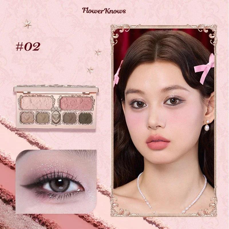 Flowerkaren fraise Cupidon Collection Palette de teint du visage Blush fard à paupières surligneur f