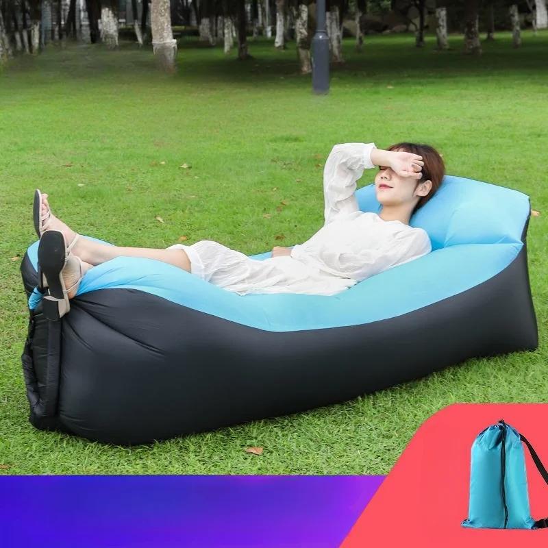 Canapé-lit gonflable rapide, produits d'extérieur, tendance 2024, sac de couchage de bonne qualité, 