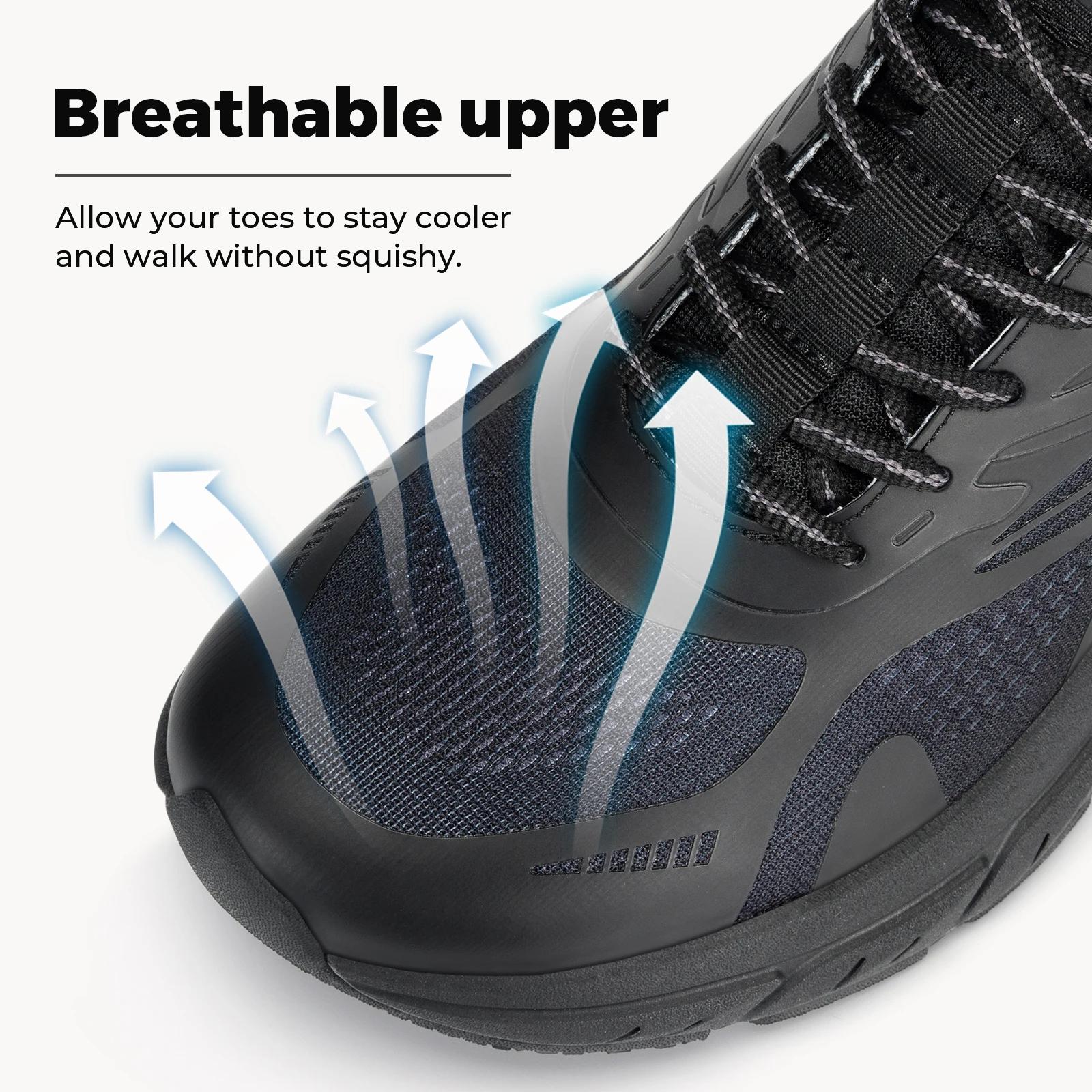 Chaussures de marche Fittington confortables et larges pour hommes, chaussures de sport antidérapant