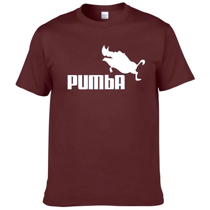 T-shirt imprimé PUMBA, été, hip-hop, sport, bas de tenue, manches courtes, sanglier volant, sanglier