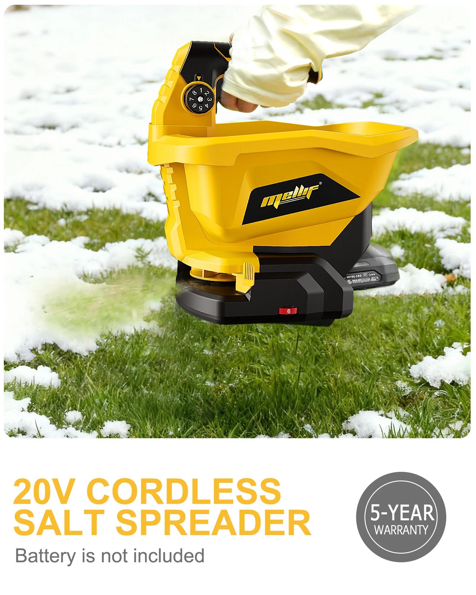 Épandeur portatif sans fil Compatible avec la batterie Dewalt 18V 20V, épandeur électrique d'engrais