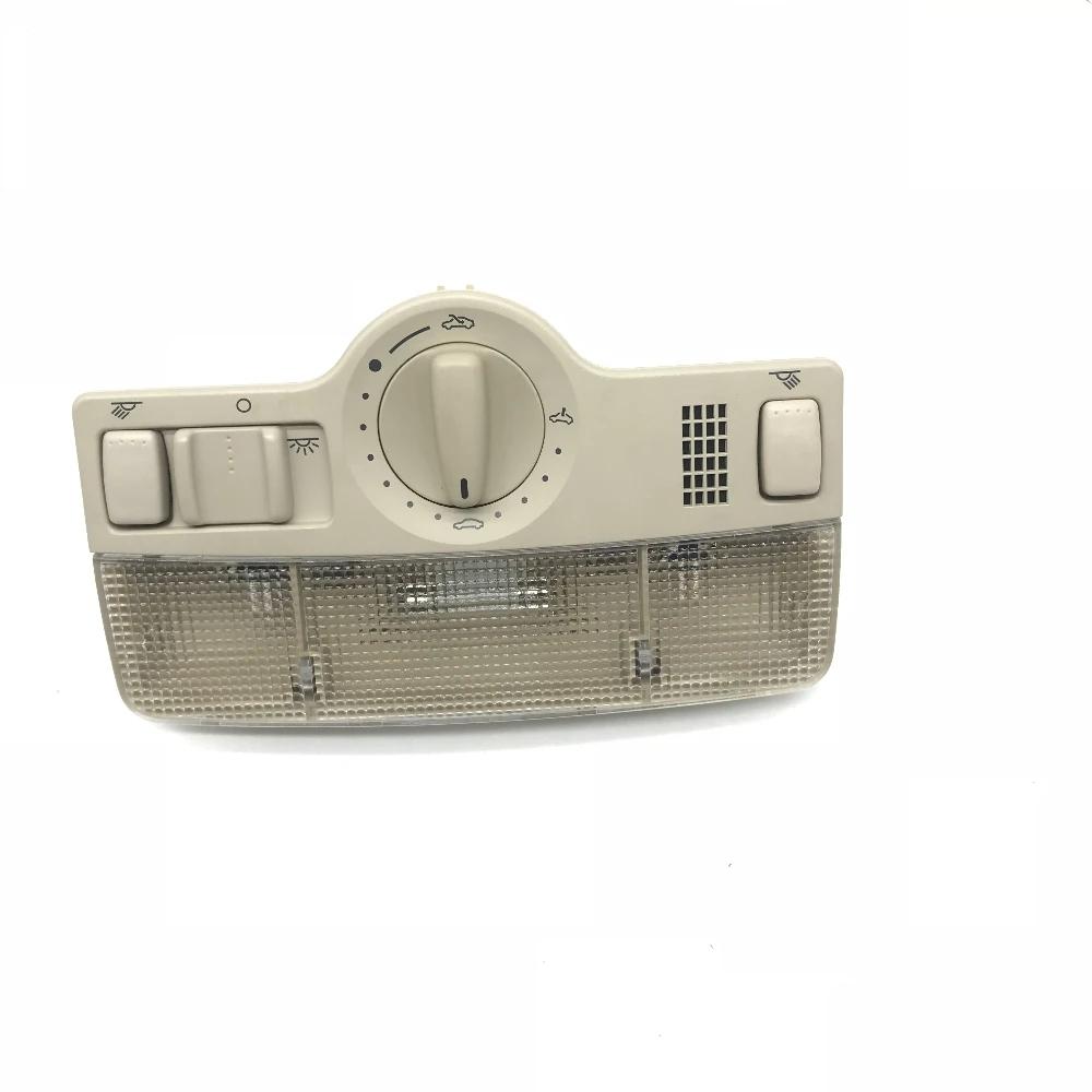 1J 0947106   Plafonnier de lecture gris beige avec interrupteur de toit ouvrant, flambant neuf, adap