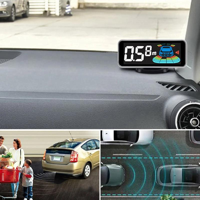Kit de capteurs de stationnement à Radar Multiple, rétro-éclairage, système d'affichage LED Parktron