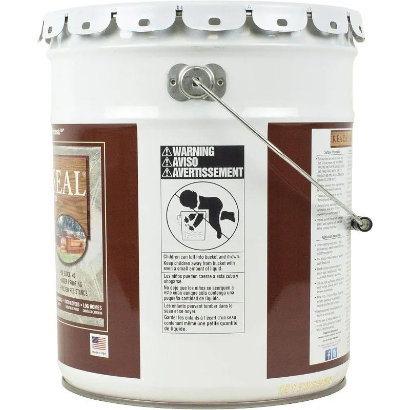 Teinture extérieure et scelleuse pour bois, 5 gallons, noyer foncé