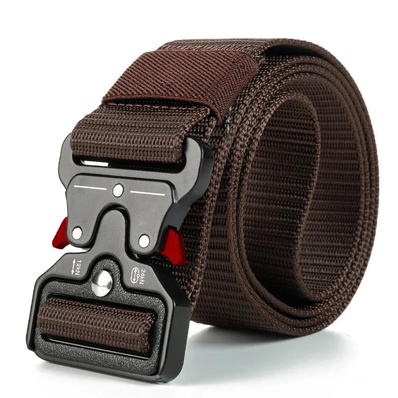 Véritable ceinture tactique à dégagement rapide, ceinture militaire d'extérieur en Nylon véritable s