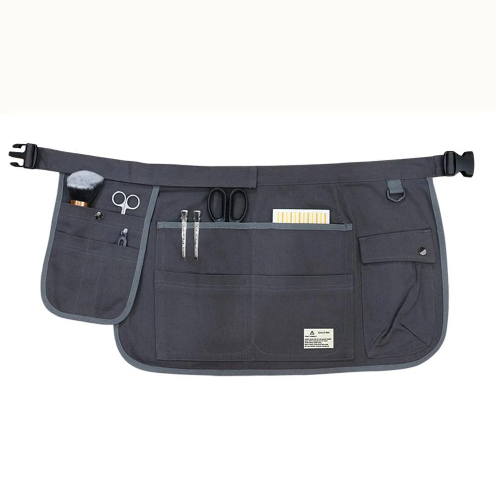 Tablier demi-taille en toile à poches multiples, réglable, outil de barbier horticole, tablier de ta