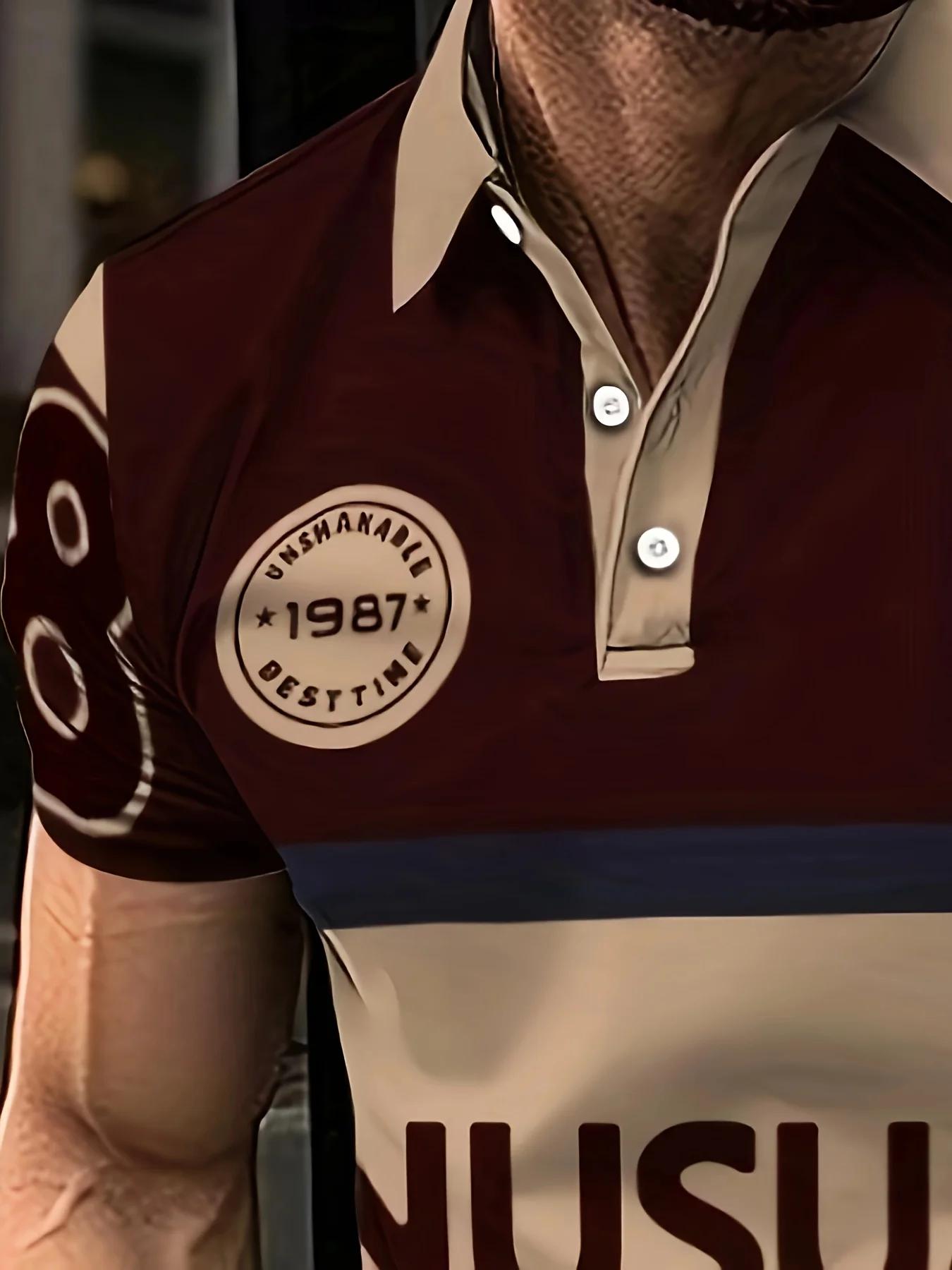 Le nouveau POLO à manches courtes pour hommes pour l'été 2025, est décontracté, à la mode et doux av