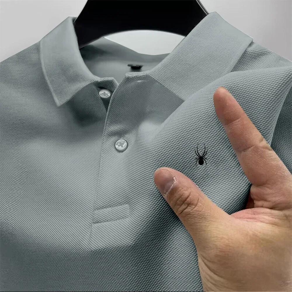 Nouveau style – T-shirt polo décontracté pour homme, col polo, manches courtes, imprimé multicolore,