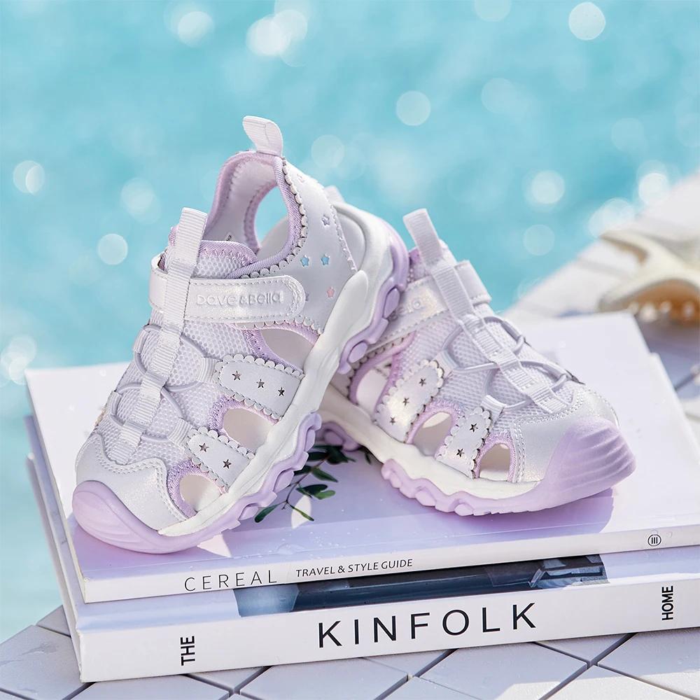 Sandales décontractées pour filles Dave Bella – Chaussures d'été antidérapantes pour enfants, style 