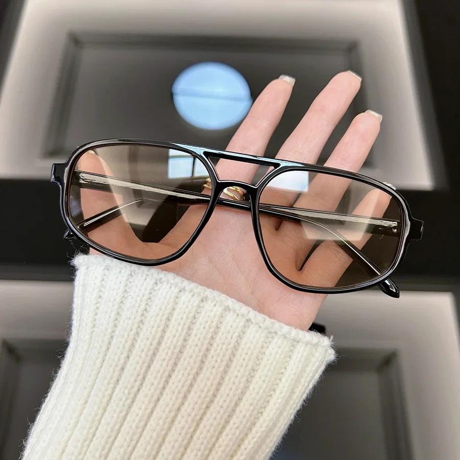Lunettes de soleil carrées rétro classiques pour hommes et femmes, lunettes de soleil miroir vintage