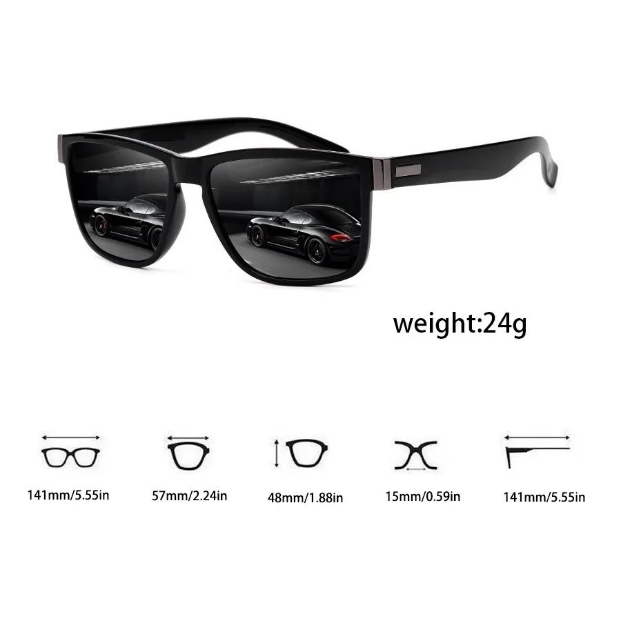 Lunettes de soleil carrées classiques UV400 pour hommes et femmes, 3 pièces, pour la conduite, la pê