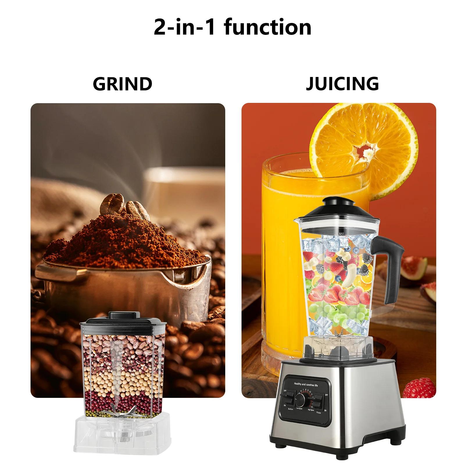 Mixeur-blender puissant 6000W, mixeur à smoothies, mixeur de table, robot culinaire pour bébé, mixeu