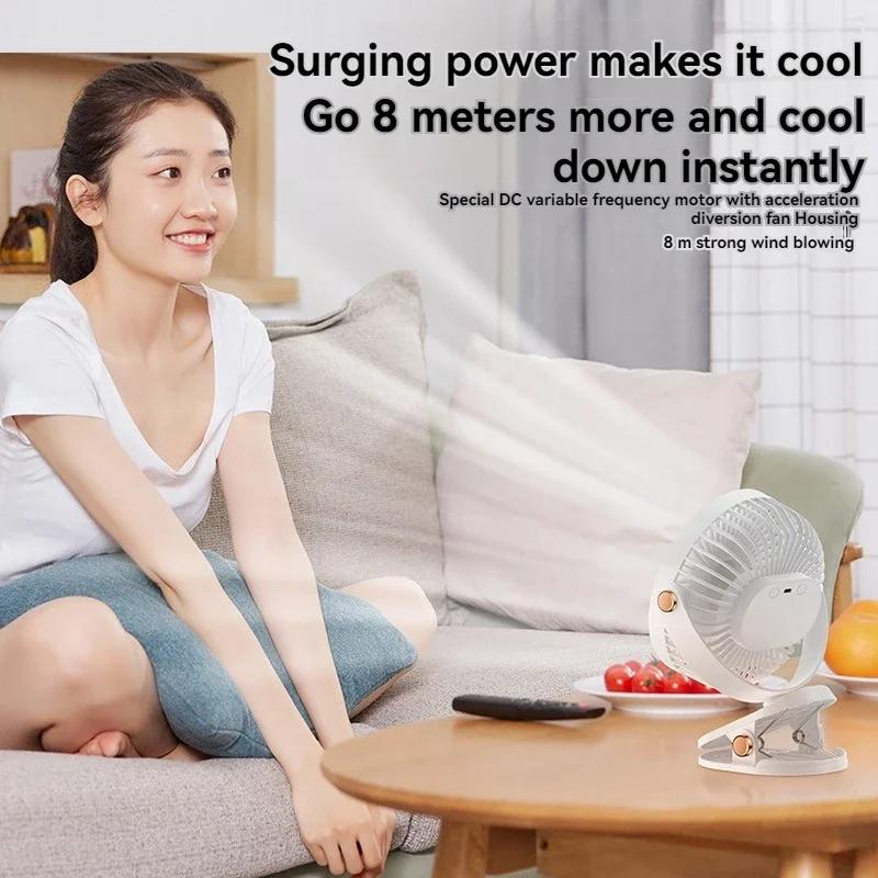 Ventilateur portable à suspension éolienne de 6 pouces, mini ventilateur silencieux à chargement USB