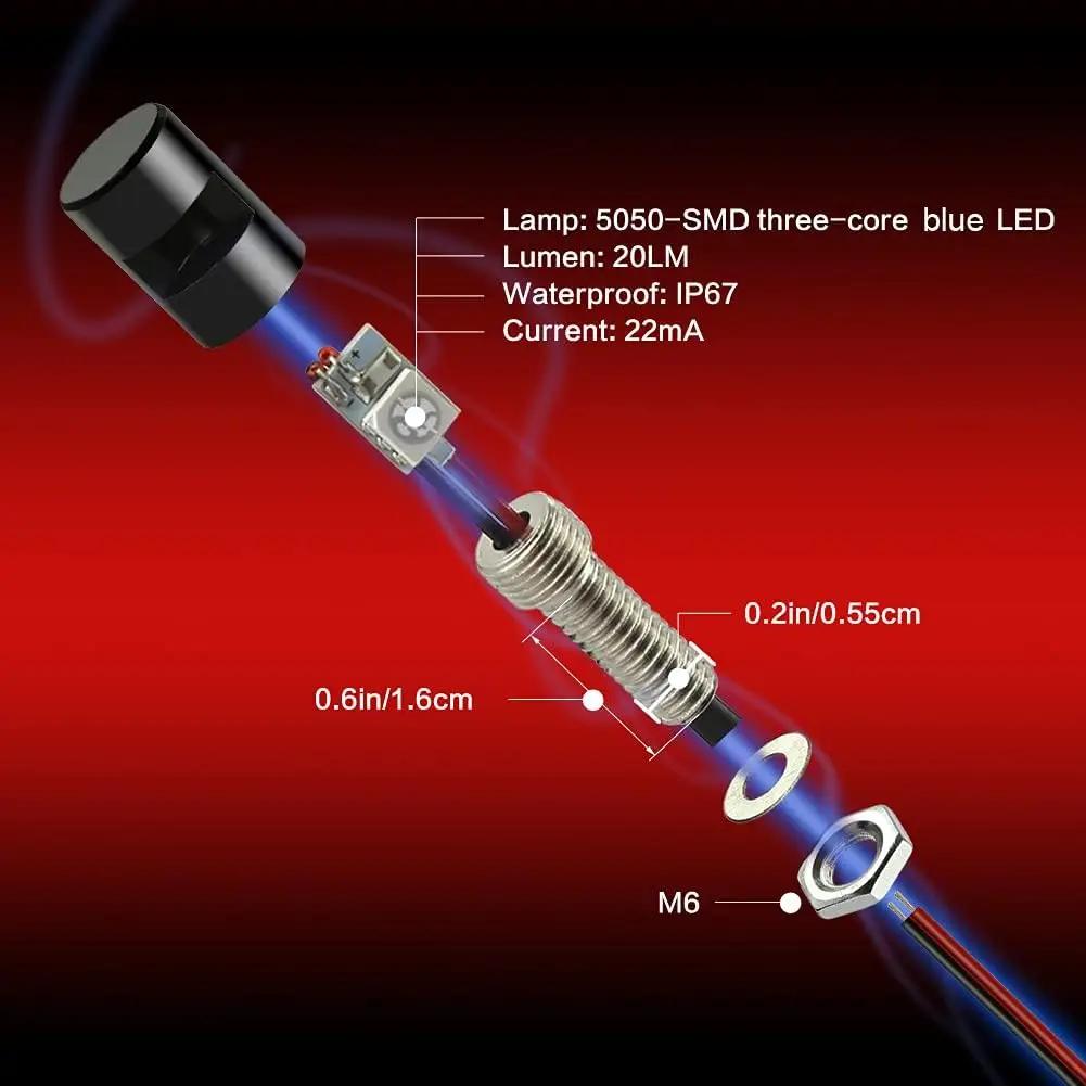 Plaque d'immatriculation universelle, étiquette, boulon à vis, ampoule LED blanche 12V, support de l