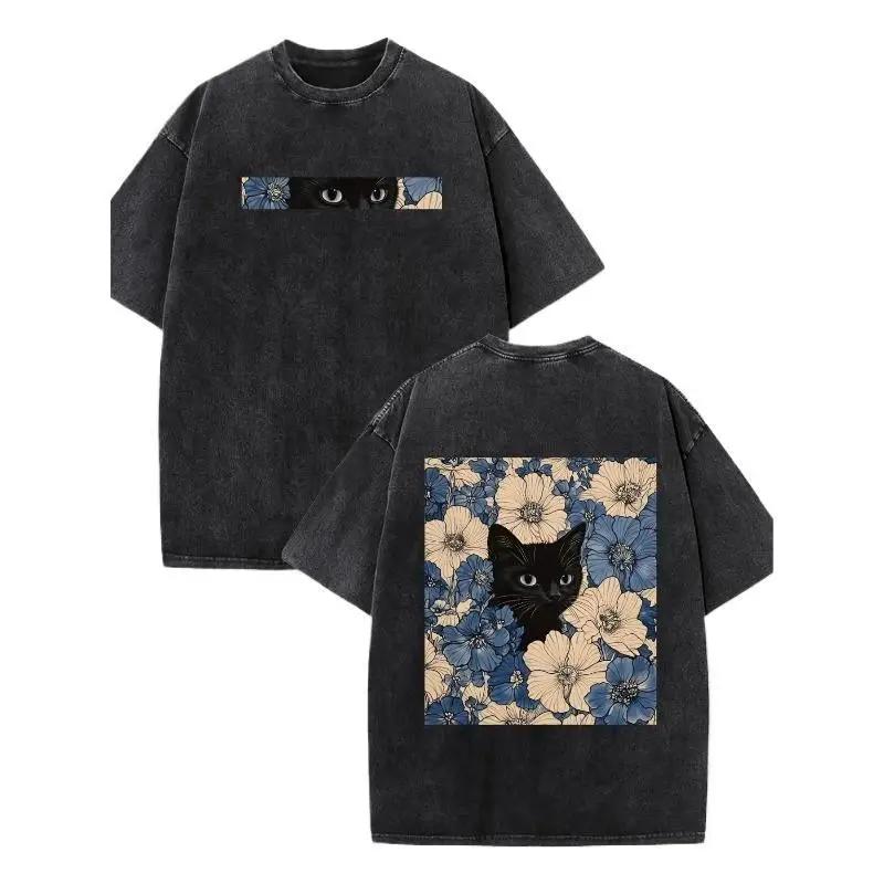 T-shirt Y2k à manches courtes et col rond pour homme, vêtements pour homme, nouveau haut, t-shirts p