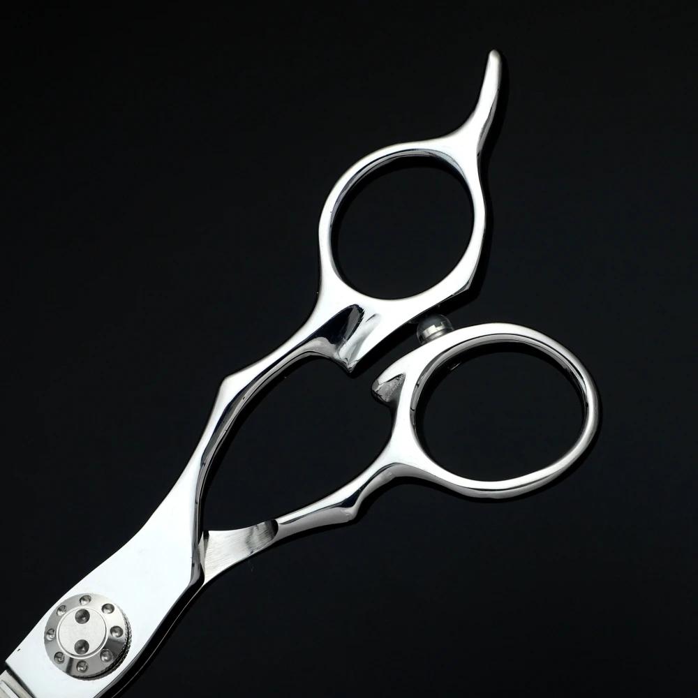 Ciseaux de coiffeur professionnels de petite taille, ciseaux à cheveux fins en acier japonais 440C a