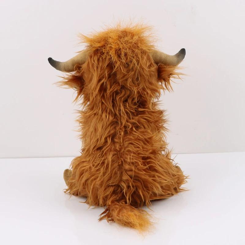 CYISONAL Highland vache animaux en peluche peluche taureau peluche poupée animale cadeau doux pour e