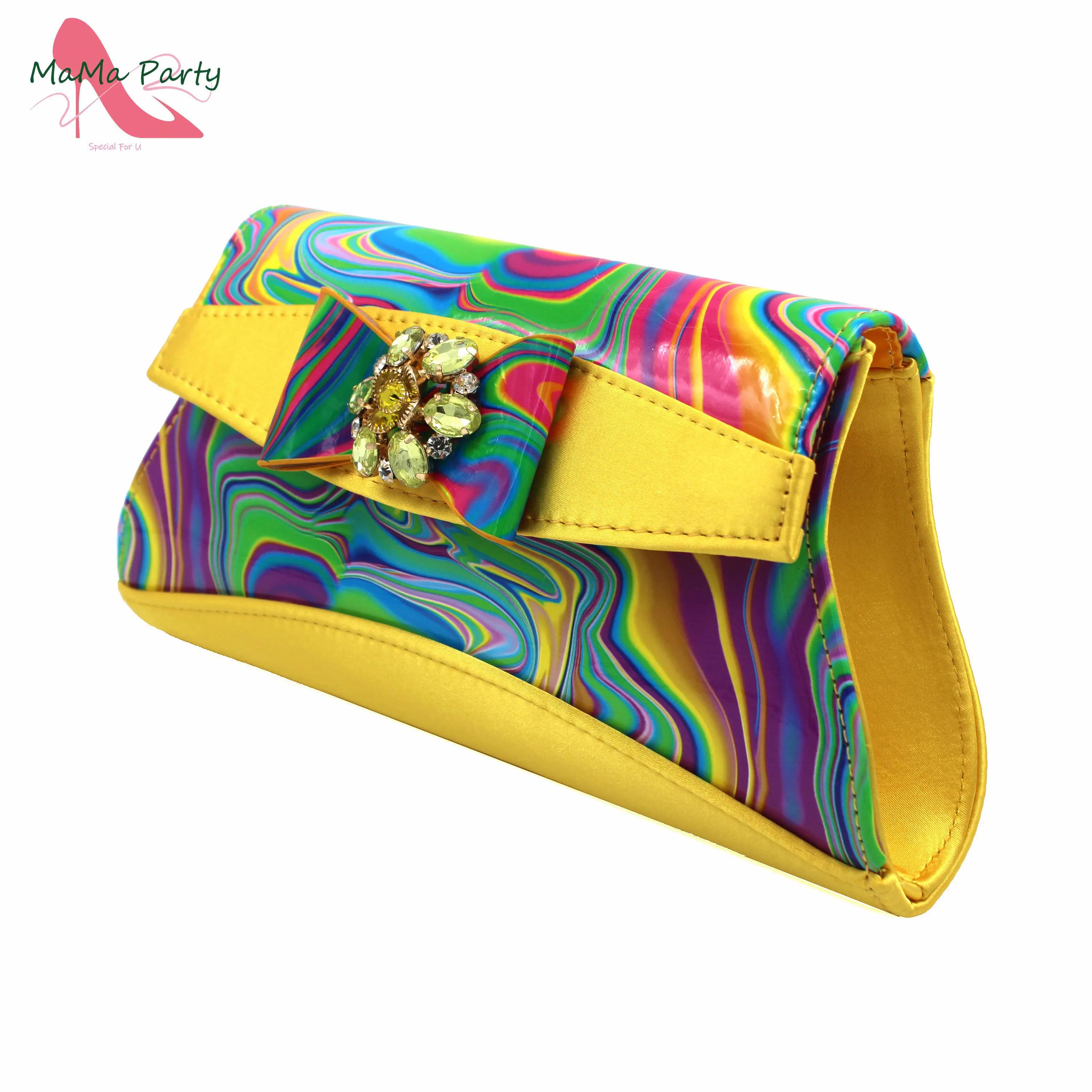 Chaussures Italiennes et Sac à Talons Super Hauts pour Femme, Sandales Africaines Jaunes pour ixde M