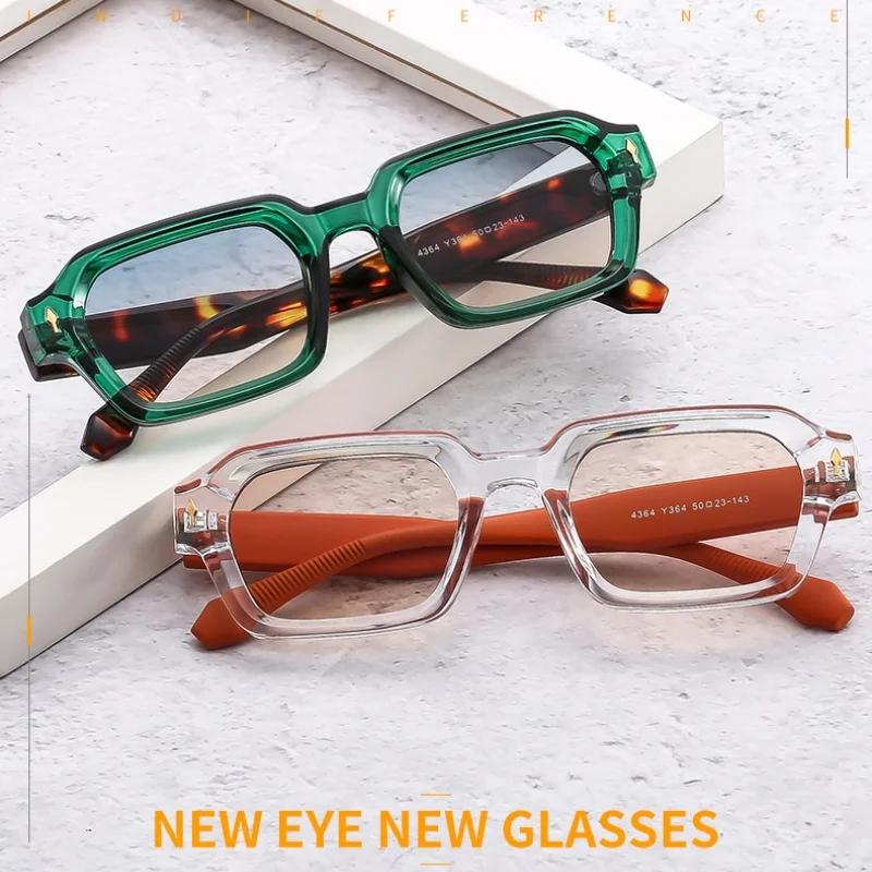 Nouvelle mode petites lunettes de soleil carrées pour femmes hommes Design moderne rétro Double coul