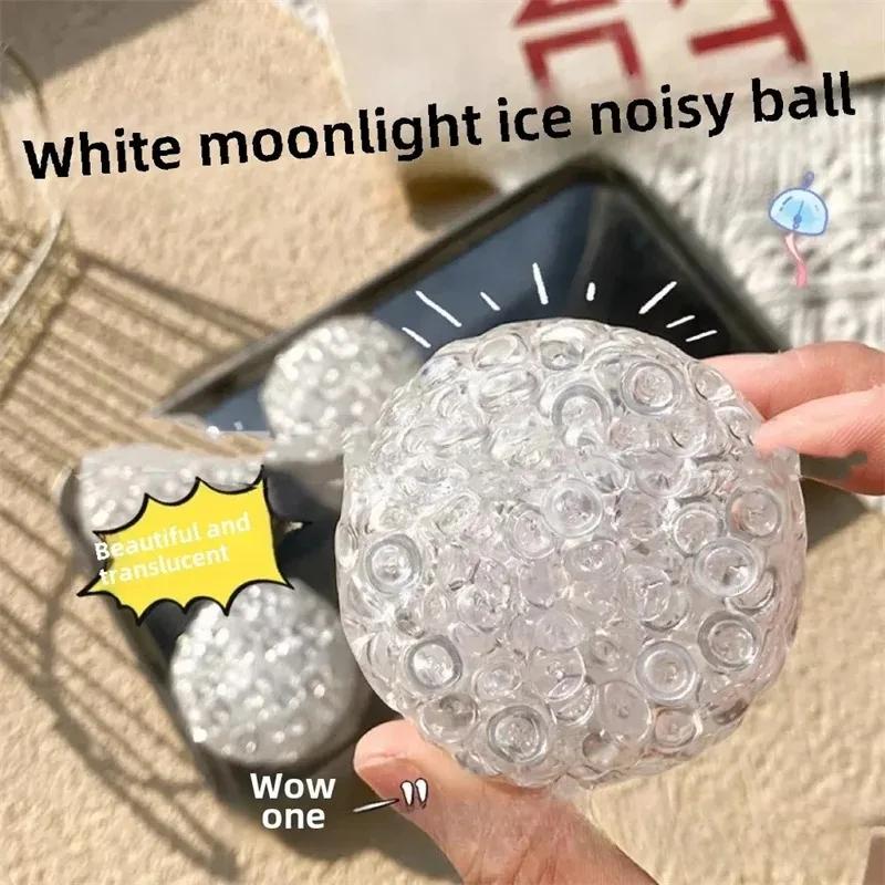 Balles Squishy en Perles de Glace - Jouet Anti-Stress Mochi Super Doux à Rebond Lent pour Soulager l