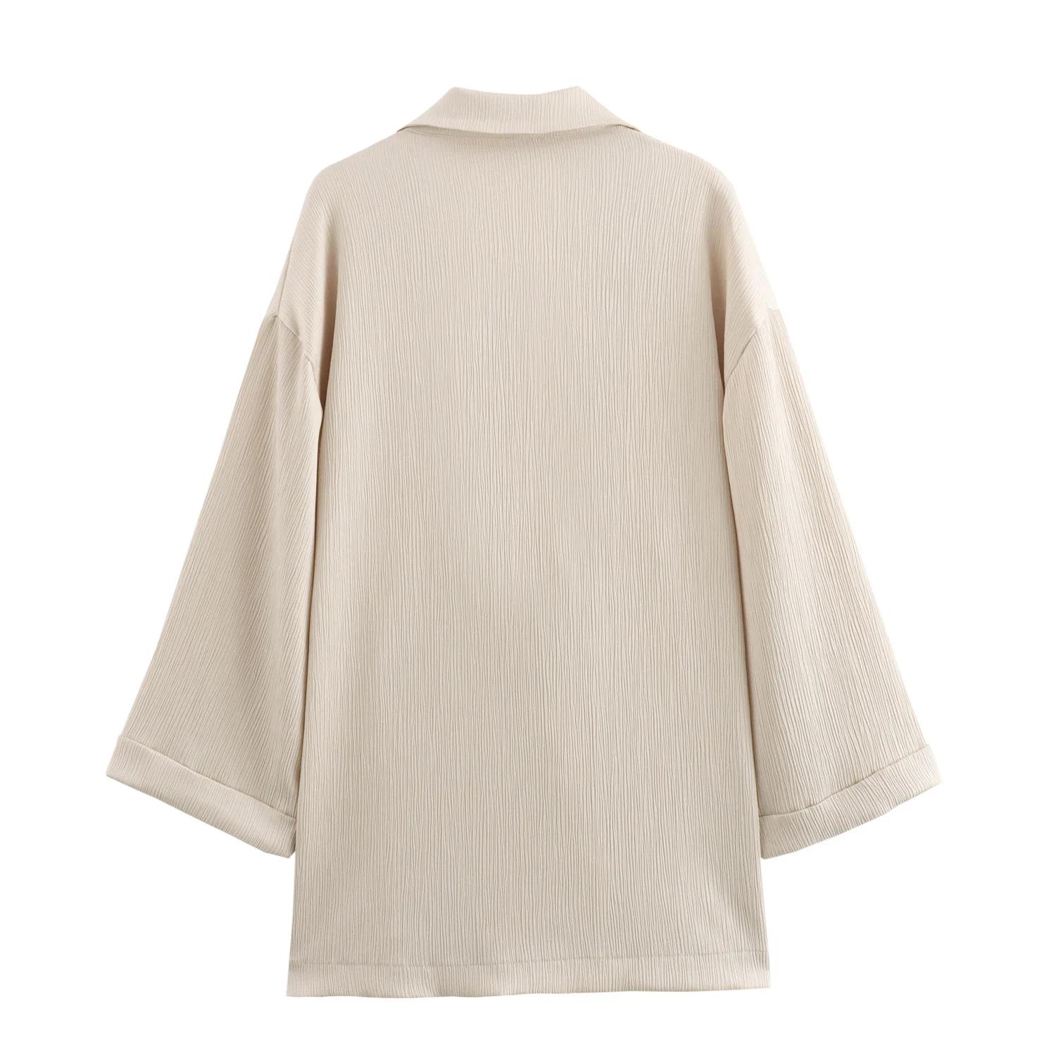 Ensemble veste et pantalon décontractés pour femmes, déformés, trempés, à la mode, style européen et