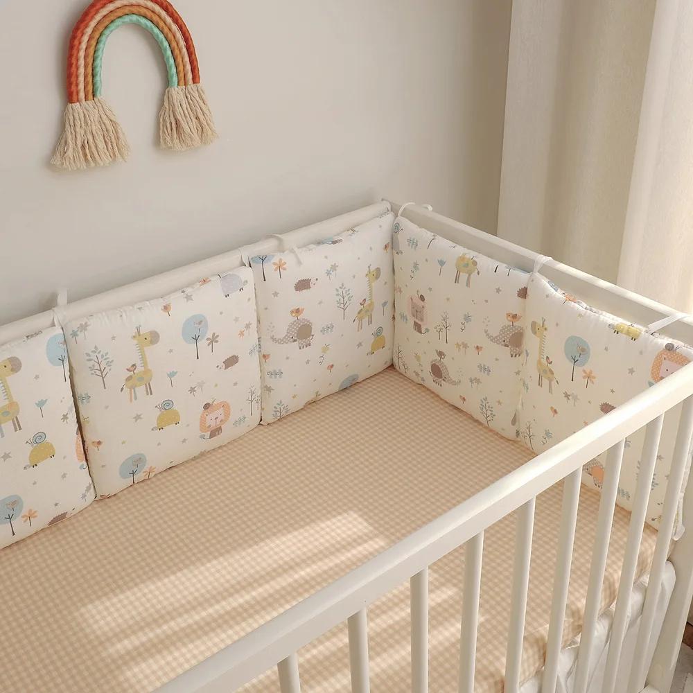 Pare-chocs lit bébé lavable protection anti-collision sécurité nouveau-né 6 pièces R64